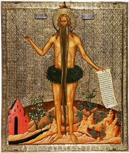 San Onofre, 1670s de Anonymous Russian icon painter