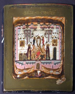 Santos Zosima y Savvatiy de Solovki, principios del siglo XVII de Anonymous Russian icon painter