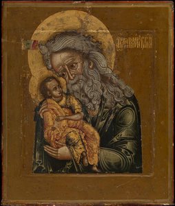 Simeón el Dios-Recibidor, 1800 de Anonymous Russian icon painter