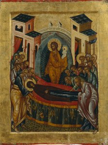 La Dormición de la Virgen de Anonymous Russian icon painter