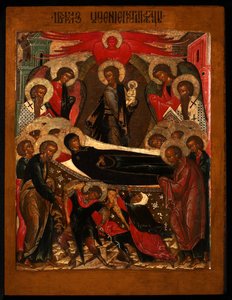La Dormición de la Virgen, 1640s de Anonymous Russian icon painter