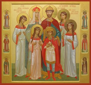 La familia asesinada del Zar Nicolás II, 2004-2007 de Anonymous Russian icon painter