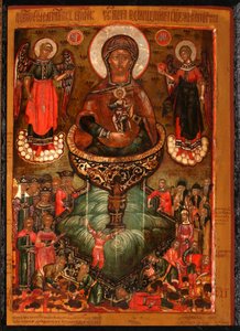 Theotokos Fuente de Vida de Anonymous Russian icon painter