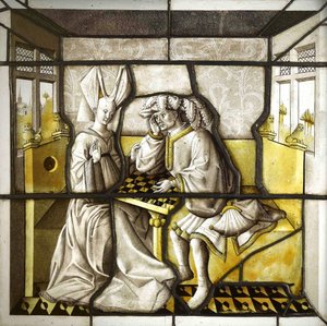 Los jugadores de ajedrez, siglo XV de Anonymous master.