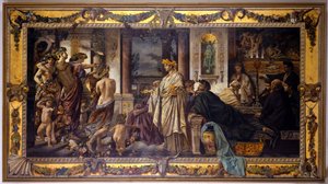 El banquete (según Platón), segunda versión de Anselm Feuerbach