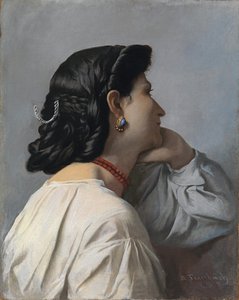 Estudio de Cabeza de Ifigenia de Anselm Feuerbach
