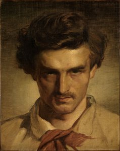 Autorretrato juvenil de Anselm Feuerbach