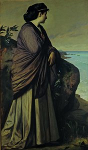 En la orilla del mar (Ifigenia moderna) de Anselm Feuerbach