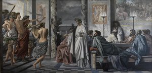El Banquete de Platón de Anselm Feuerbach