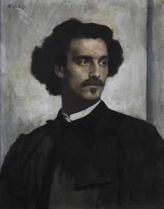 Autorretrato, 1873 de Anselm Feuerbach