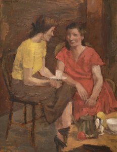 Tea-Break (óleo sobre tabla)