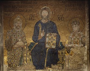 El mosaico de Zoe de Anthemius of and Miletus Isidore of Tralles