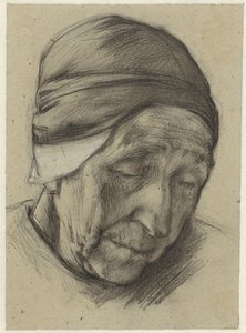 Cabeza de Jantien Klinker, vista de tres cuartos