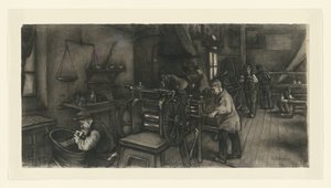 Taller en la fábrica de plata de Anthon Gerhard Alexander van Rappard