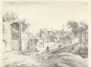 Ruinas de las termas de Diocleciano en Roma de Anthonie Waterloo