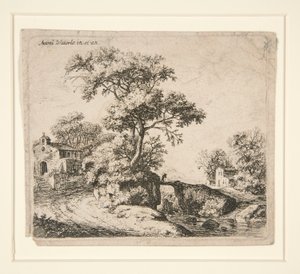 La capilla con escalones de Anthonie Waterloo
