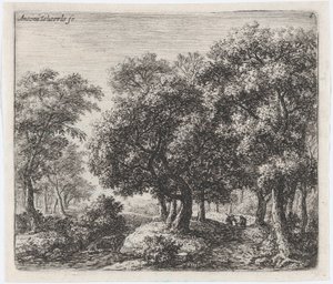 El camino del bosque, siglo XVII de Anthonie Waterloo