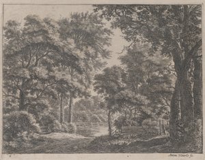 Los bosques recortados, siglo XVII de Anthonie Waterloo