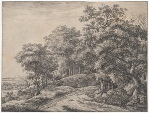 Dos hombres en un hueco, siglo XVII de Anthonie Waterloo