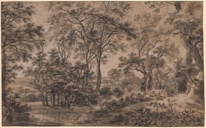paisaje boscoso de Anthonie Waterloo