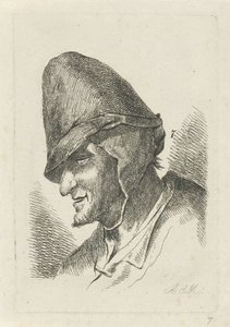 Hombre con sombrero alto de Anthonie Willem Hendrik Nolthenius de Man