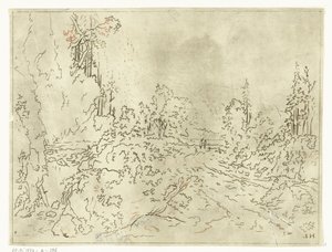 paisaje montañoso de Anthonie van den Bos