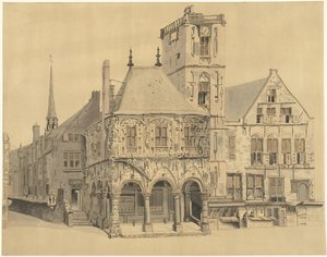 El antiguo ayuntamiento de Ámsterdam, 1641 de Anthonie van den Bos