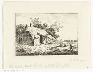 Agricultor de henificación para una granja cerca de Ubbergen de Anthonie van den Bos