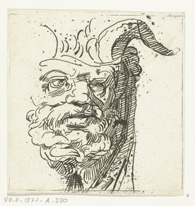 Cabeza de un sátiro de Anthonie van den Bos