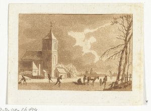 Vista de invierno de Anthonie van den Bos