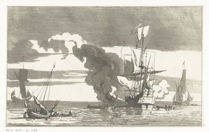 batalla naval de Anthonie van den Bos