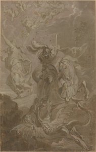 San Jorge y el dragón de Anthonis Sallaert