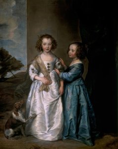 Retrato de Elisabeth y Philadelphia Wharton de Anthony van Dyck