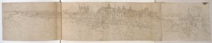 Palacio de Hampton Court desde el río, c.1544