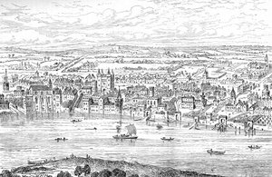 Londres desde Temple Bar hasta Charing Cross, 1543 1897 de Anthonis van den Wyngaerde