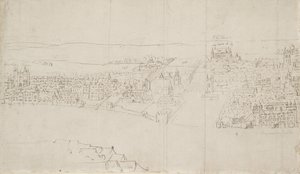 Panorama de Londres visto desde Southwark: Durham House hasta Barnards Castle