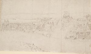 Panorama de Londres visto desde Southwark: Durham House hasta Barnard