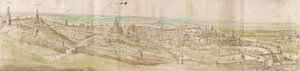 Vista panorámica de Lovaina desde el noroeste, c1550-1570 de Anthonis van den Wyngaerde