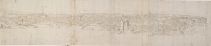 Vista panorámica de Roma desde Monte Janículo, c1550s