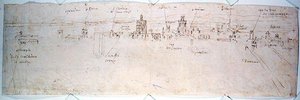 Estudio de Valencia de Anthonis van den Wyngaerde