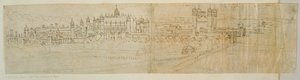 Vista de Hampton Court desde el norte, de 