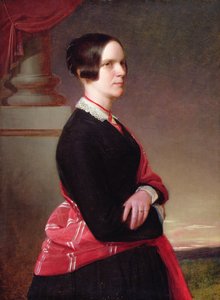Retrato de la Sra. Sandys, la madre del artista, finales de la década de 1840 de Anthony Frederick Augustus Sandys