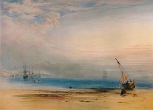 Scarborough desde el otro lado de la bahía, 1850, 1935 de Anthony Vandyke Copley Fielding