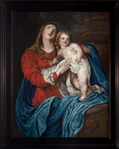 Anónimo. Virgen con el Niño. Siglo XVIII. de Anthony van (after) Dyck