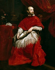 Cardenal Bentivoglio (óleo sobre lienzo) de Anthony van (after) Dyck