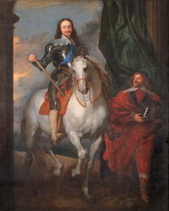 Carlos I a caballo con M. De St. Antoine (óleo sobre lienzo)