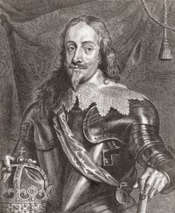 Rey Carlos I, Rey de Inglaterra, Escocia e Irlanda de Anthony van (after) Dyck
