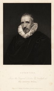 Retrato de John Gaspar Gevartius o Jan Caspar Gevaerts, jurisconsulto de Amberes y filólogo de Anthony van (after) Dyck