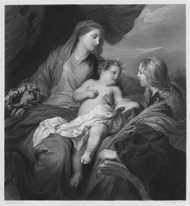 El matrimonio de Santa Catalina, del cuadro en la Colección Real
