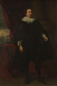 Retrato de un miembro masculino de la familia Van der Borcht de Anthony van Dyck (follower of)